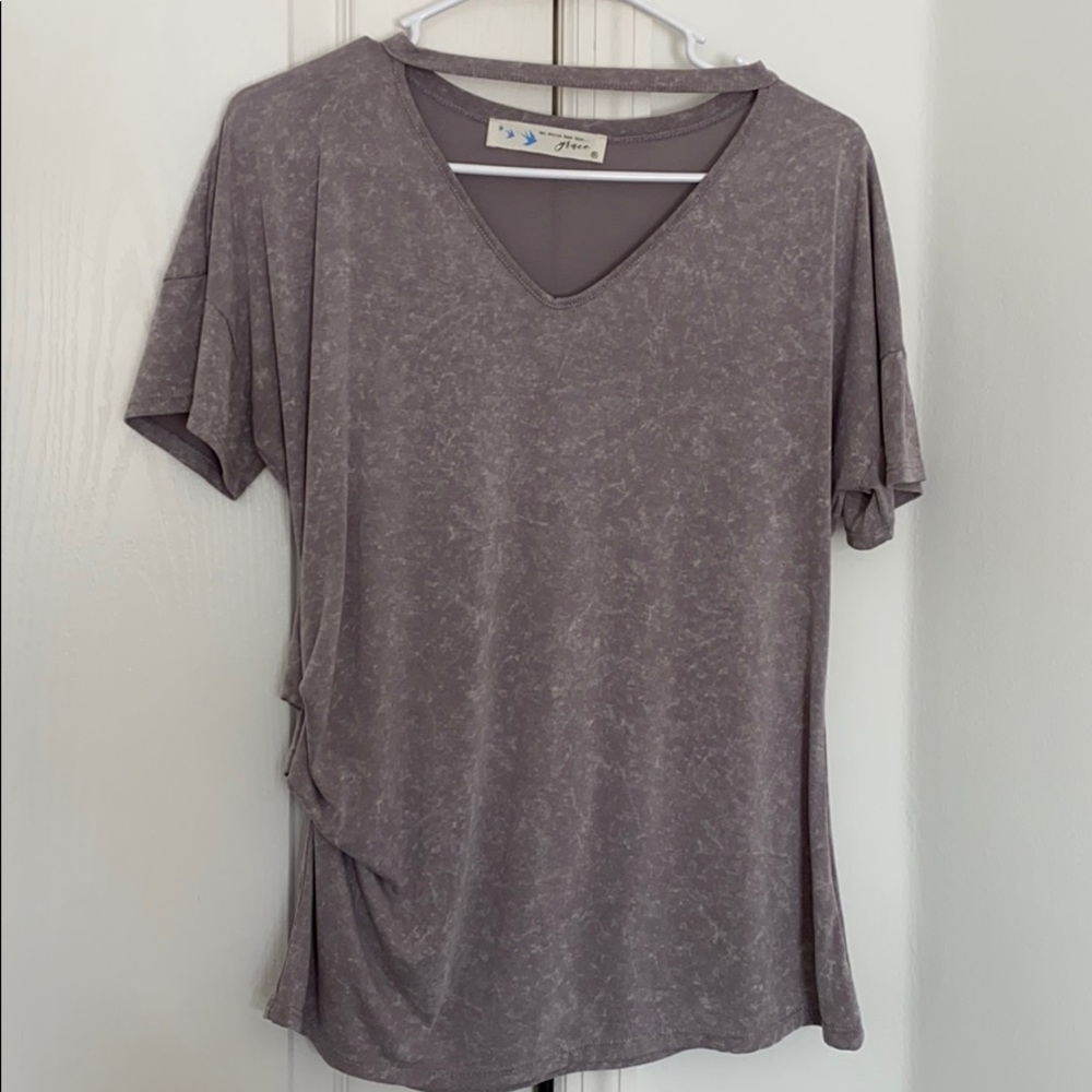Her entire name says Grace tee - light purple